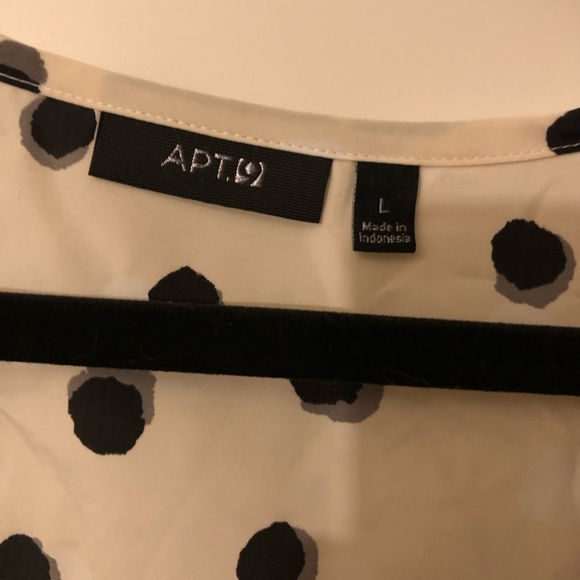 Cream Polyester Tank Top with Black & Gray Dots - Picture 2 of 5